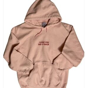 Lonely Ghost Light Pink Hoodie